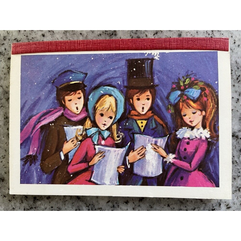 Vintage Christmas Carolers Postcards Lot 32 NOS Unused 4x6 Holiday Cards